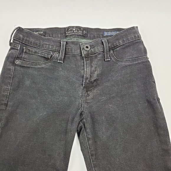 Lucky Brand Womens Brooke Legging Skinny Jeans Black Size 2/26 24X27 Cotton - Picture 2 of 7